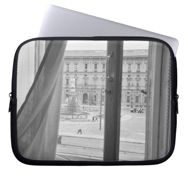 Capa Para Notebook Milano Itália, Vista de La Scala Opera Window (Frente)