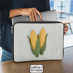 Capa Para Notebook Milho moderno de crochê de vovó quitante