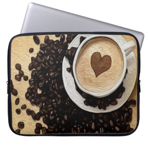 Capa Para Notebook Mim café do coração