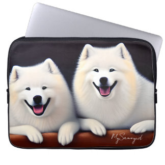 Capa Para Notebook Minha Ideia de Presente Personalizada Samoyed, Cut