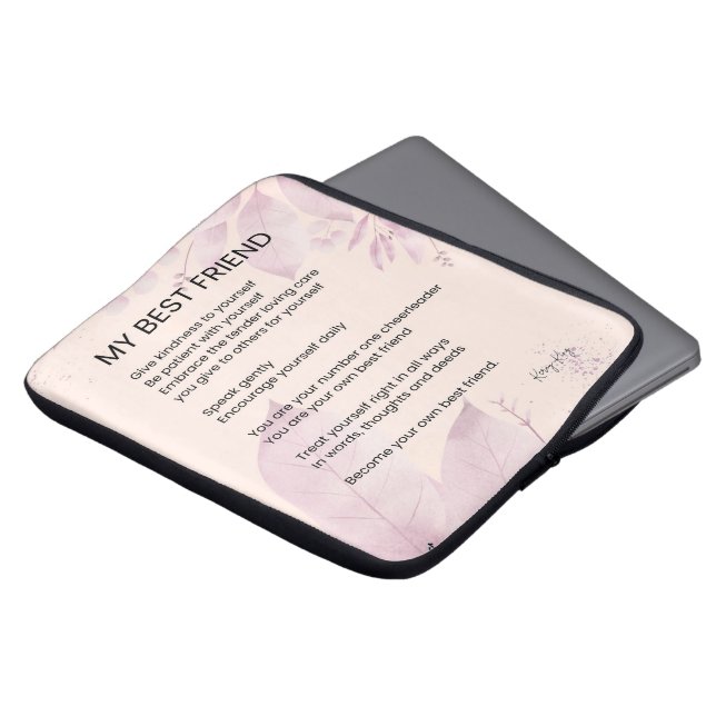 Capa Para Notebook Minha Melhor Amiga Encorajando Poesia (Frente Topo)