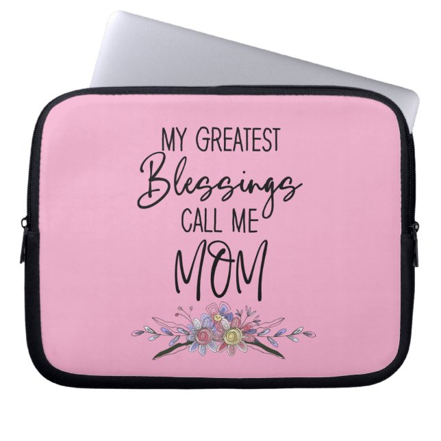 Capa Para Notebook Minhas Maiores Bênçãos Me Chamam de Mãe (Frente)