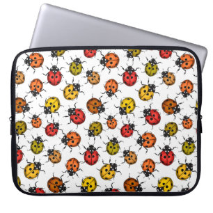 Capa Para Notebook Minhocas coloridas em branco