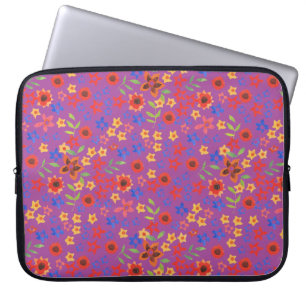 Capa Para Notebook Miniimpressão Floral Retroativa na Bolsa de laptop