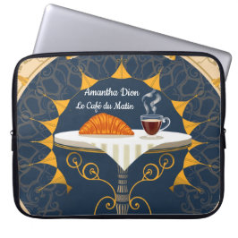 Capa Para Notebook Minimalist Café au Lait French Typography