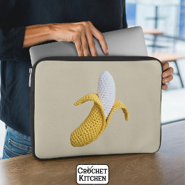 Capa Para Notebook Mínimo Moderno da Crochet Crochet Banana