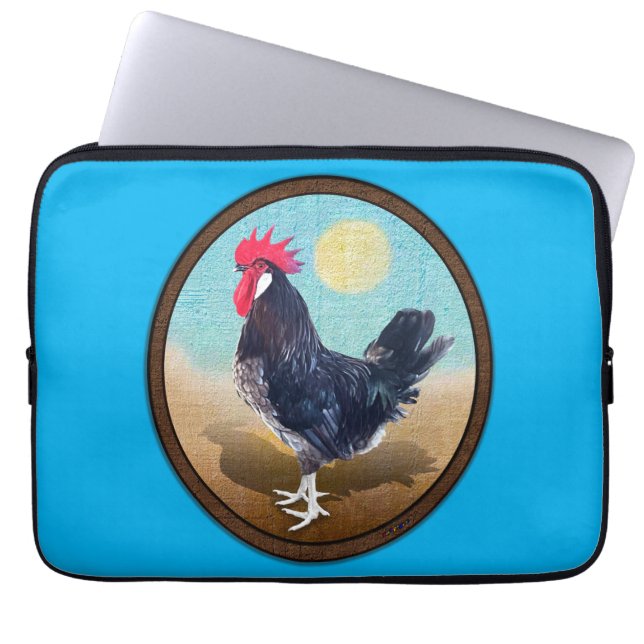 Capa Para Notebook Minorca Rooster Vintage Oval (Frente)