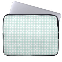 Capa Para Notebook Mint Green Checks