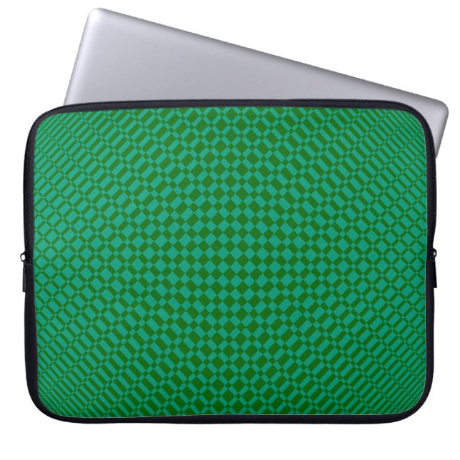 Capa Para Notebook "Mirage"| Emerald Green em Deep Green| (Frente)