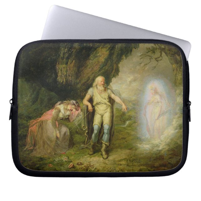 Capa Para Notebook Miranda, Prospero e Ariel, "da tempestade" perto (Frente)