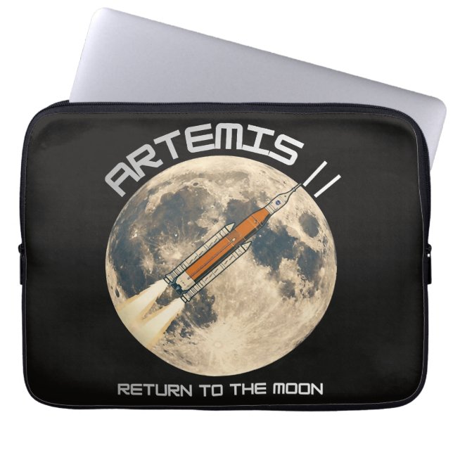 Capa Para Notebook Missão Artemis à lua (Frente)