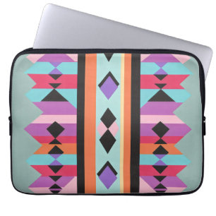 Capa Para Notebook Mistura de padrões geométricos retrô