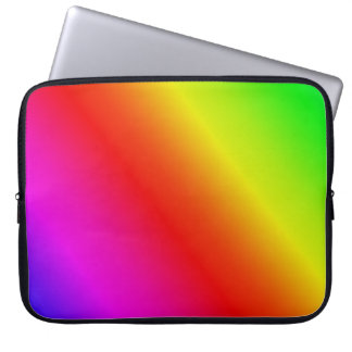 Capa Para Notebook Mistura Diagonal de Gradiente Arco-Íris Colorida