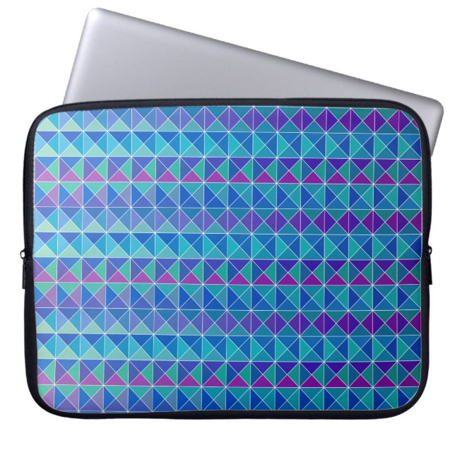 Capa Para Notebook Mistura Roxa Azul (Frente)