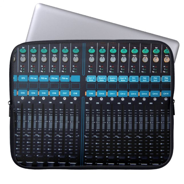 Capa Para Notebook Misturador de som Studio, tecnologia para melhor N (Frente)