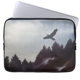 Capa Para Notebook Misty Morning nas montanhas