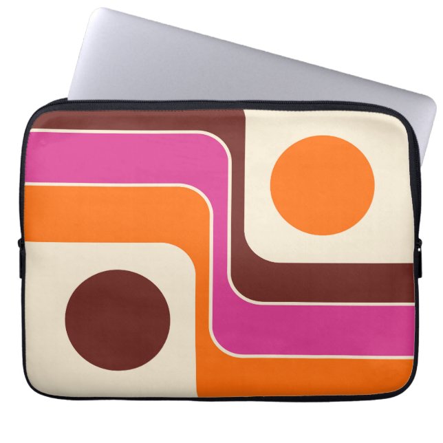 Capa Para Notebook Mod Estilo Geométrico Retro dos Anos 70 (Frente)