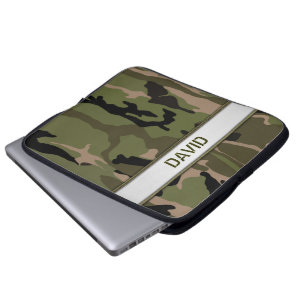 Capa Para Notebook Modelo conhecido verde militar de Camo