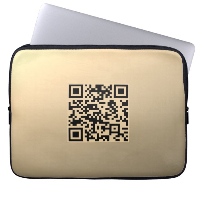 Capa Para Notebook Modelo de código QR editável instantaneamente | Fa (Frente)