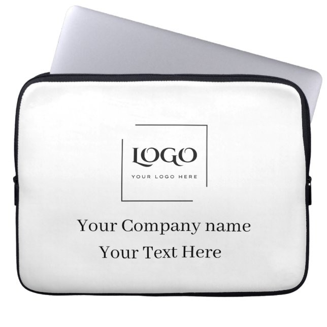 Capa Para Notebook Modelo de logotipo personalizado elegante (Frente)