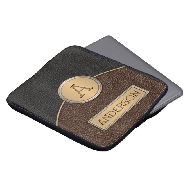 Capa Para Notebook Modelo executivo do nome do monograma (Frente Topo)