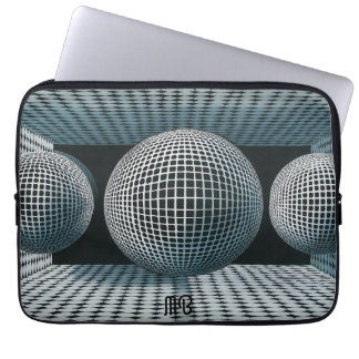 Capa Para Notebook Modern Abstract Geometric Black White Pattern 13"
