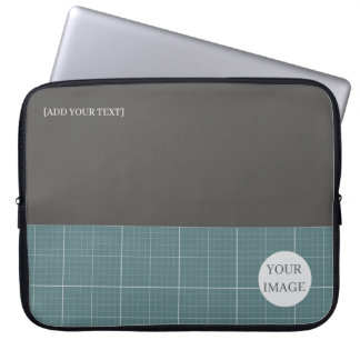 Capa Para Notebook Modern Blueprint Geometric Grid Laptop Sleeve LS01