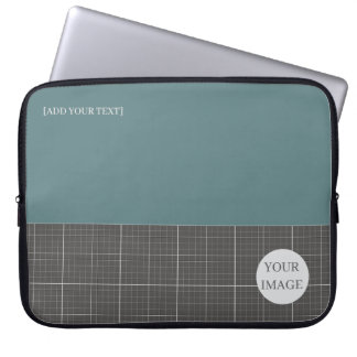 Capa Para Notebook Modern Blueprint Geometric Grid Laptop Sleeve LS02