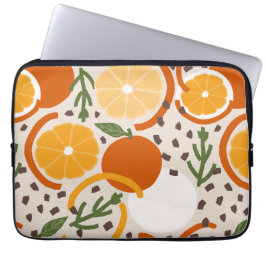 Capa Para Notebook Modern Citrus Fruit Geometric Warm Retro