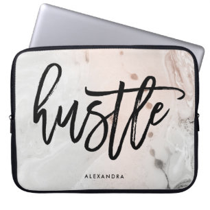 Capa Para Notebook Moderno cora a convicção cor-de-rosa e cinzenta