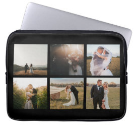 Capa Para Notebook Moderno de Colagem de Fotos Simples