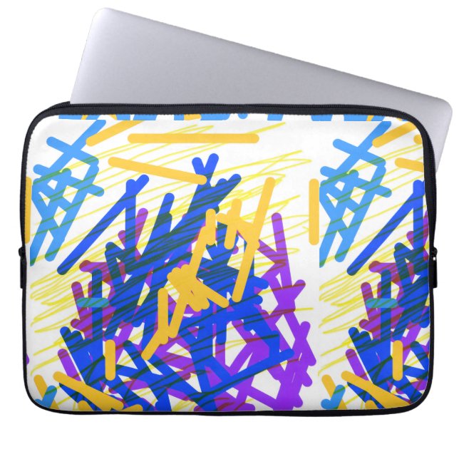 Capa Para Notebook Moderno Splash de Tinta Festivo Abstrato (Frente)