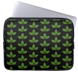 Capa Para Notebook Moderno Três Folhas Verdes