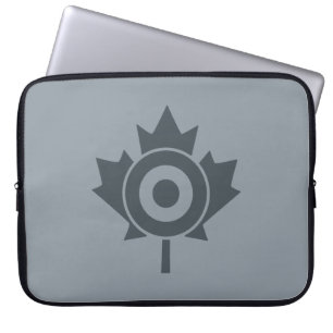 Capa Para Notebook Modificação canadense do alvo de Roundel da folh