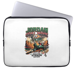 Capa Para Notebook Modo Gol da Jordânia Esqueleto Atacante Nações Din