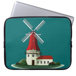 Capa Para Notebook Moinho de Vento de Camisa Bonito