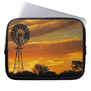 Capa Para Notebook Moinho de vento e pôr do sol, William Creek, Oodna