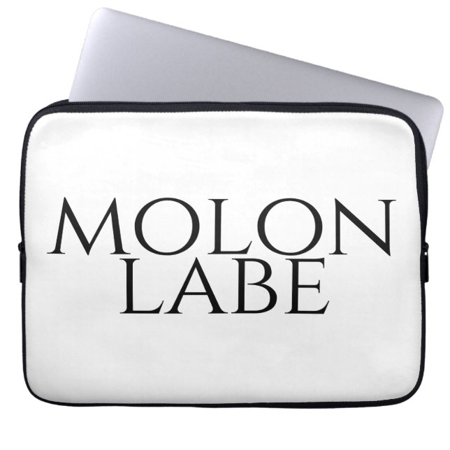 Capa Para Notebook Molon Labe (Frente)