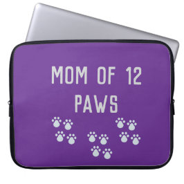 Capa Para Notebook Mom of 12 paws