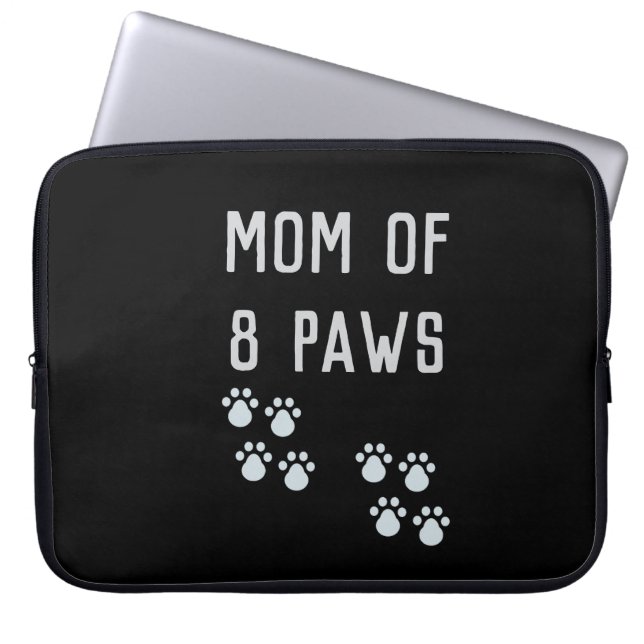 Capa Para Notebook Mom of 8 paws (Frente)