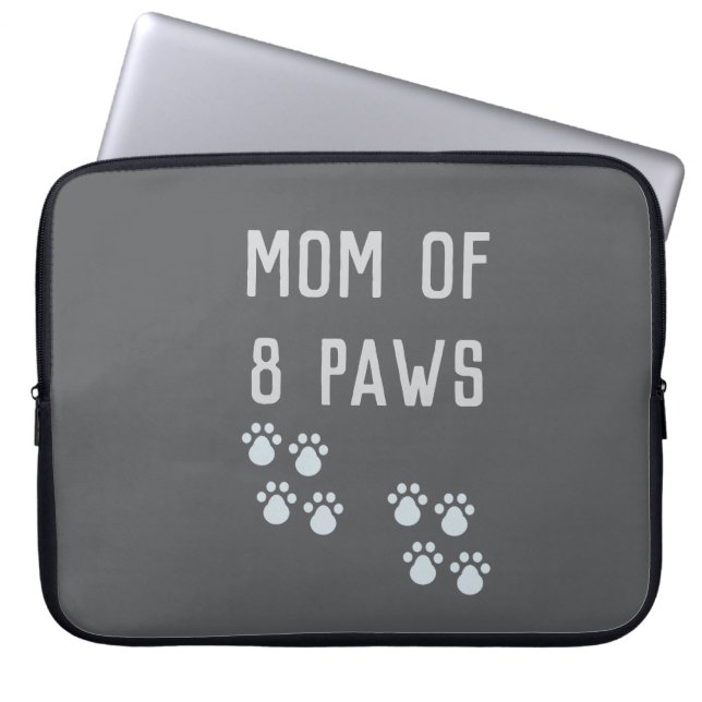 Capa Para Notebook Mom of 8 paws (Frente)