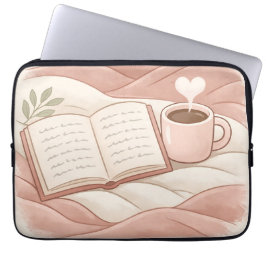 Capa Para Notebook Momento Aconchegante de Leitura - Design para Aman