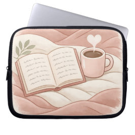 Capa Para Notebook Momento Aconchegante de Leitura - Design para Aman