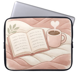 Capa Para Notebook Momento Aconchegante de Leitura - Design para Aman