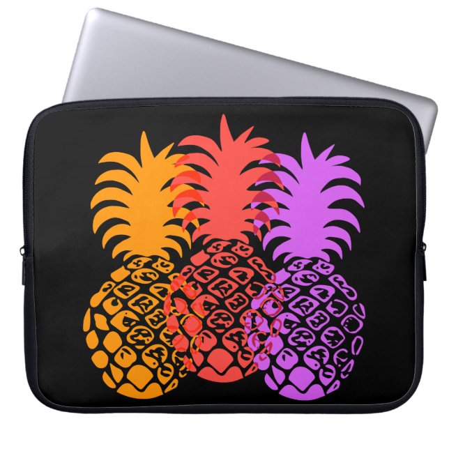 Capa Para Notebook Momona Pineapple Havaiana Neoprene Wetcase (Frente)