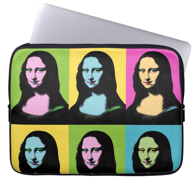 Capa Para Notebook Mona Lisa - Estilo de Arte Pop (Frente)