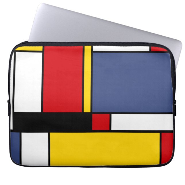 Capa Para Notebook Mondrian Style Modern Abstrato Art Design (Frente)