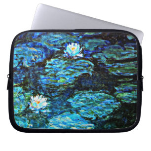 Capa Para Notebook Monet - Lírios De Água, Azul