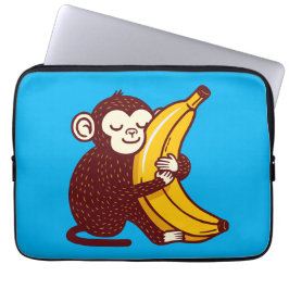 Capa Para Notebook Monkey Love Banana