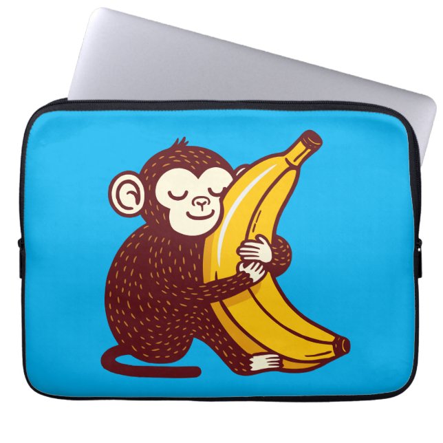 Capa Para Notebook Monkey Love Banana (Frente)